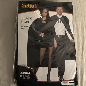 Spirit Halloween Black Cape
